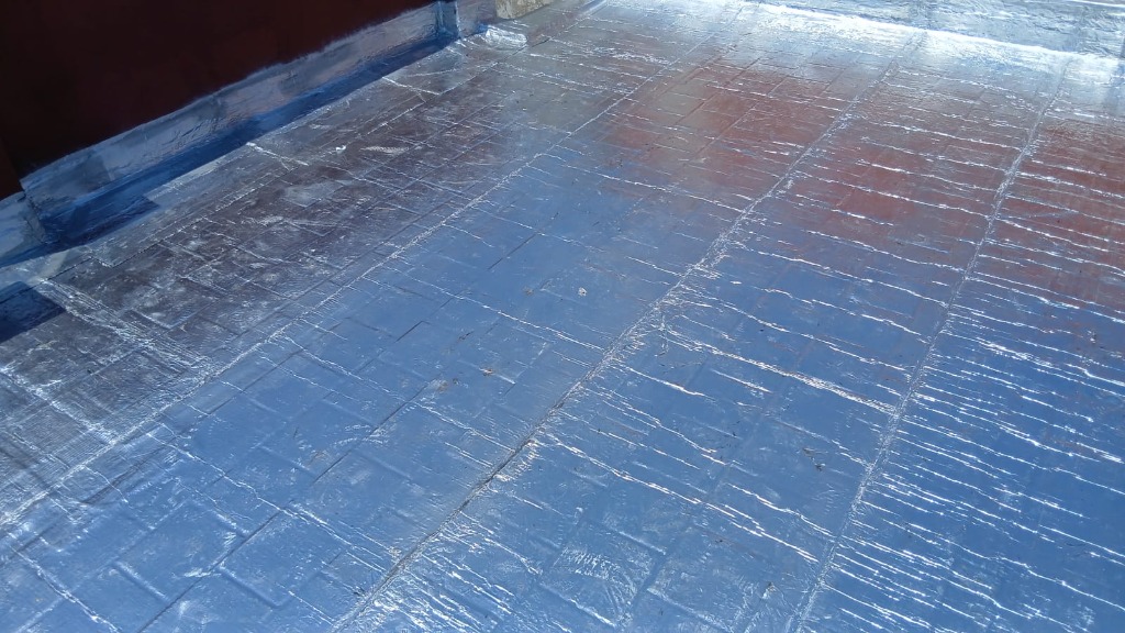 Detalle en primer plano de solapes termosellados en caliente